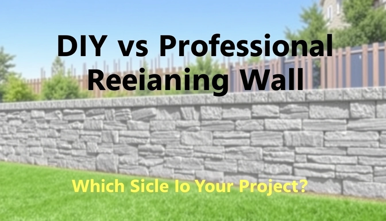 DIY vs Professional Retaining Wall Installation: Which Is Right for Your Project?