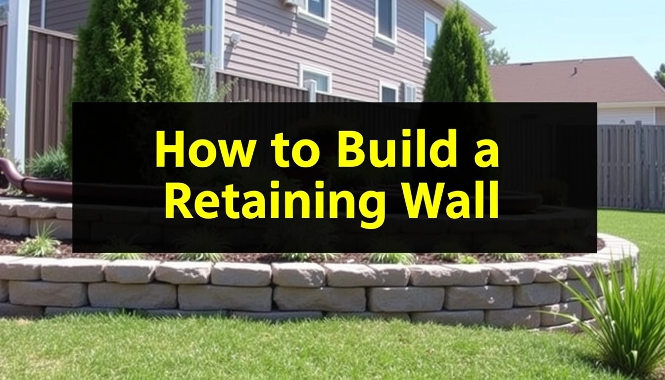 How to Build a Retaining Wall Step by Step