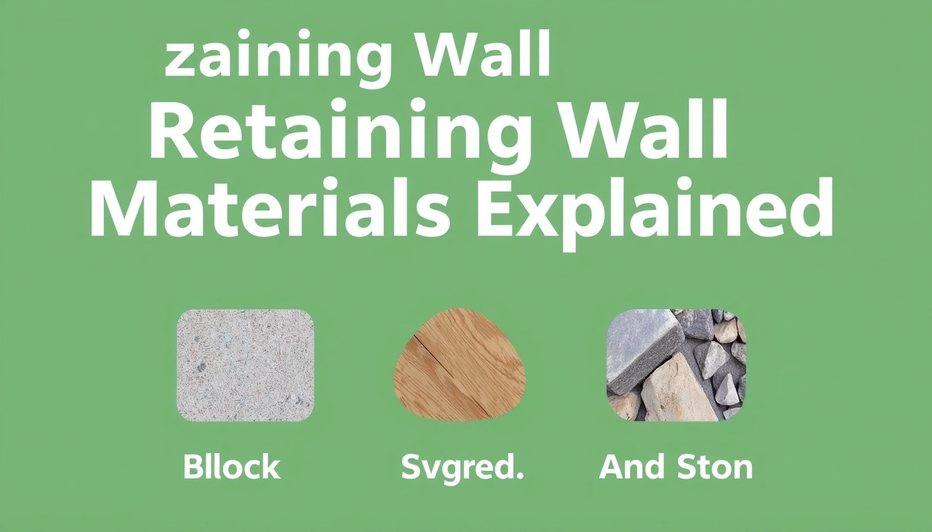 Retaining Wall Materials Explained: Block, Concrete, Wood, and Stone